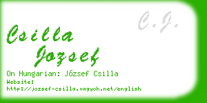 csilla jozsef business card